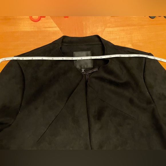 Ladies Dynamite black Suede feel waterfall coat size US XS - Picture 7 of 8